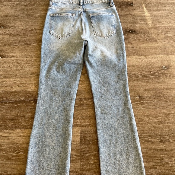 All Saints Light Blue Embellished Straight Leg Jeans - Picture 5 of 9